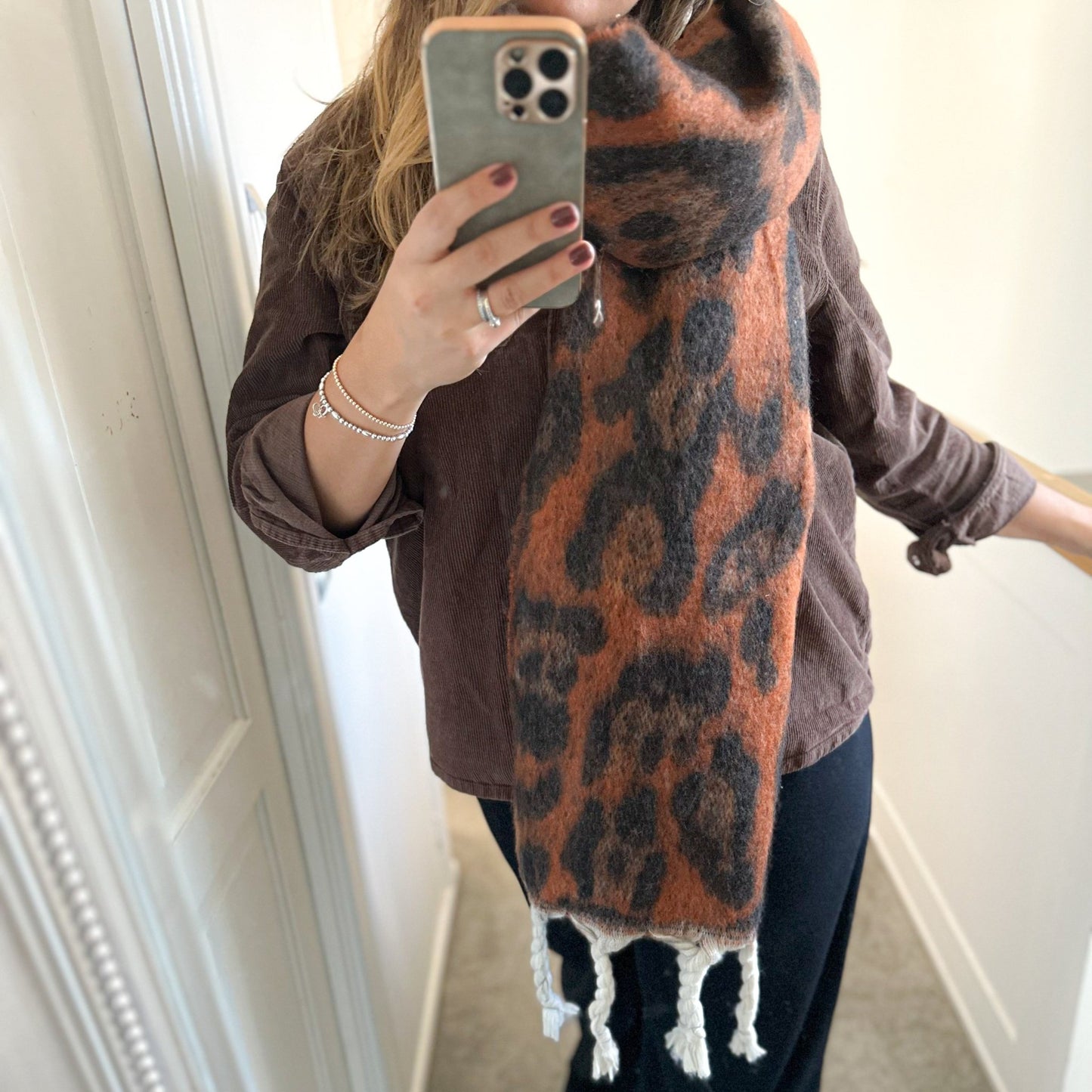 Personalised Leopard Print Scarf - OLIVIA AND GRAY LTD