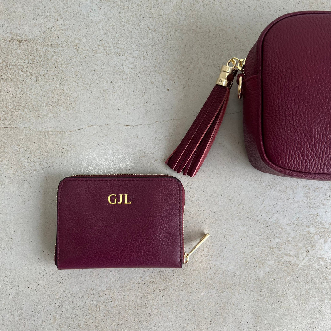 Sash Personalised Leather Purse - OLIVIA AND GRAY LTD
