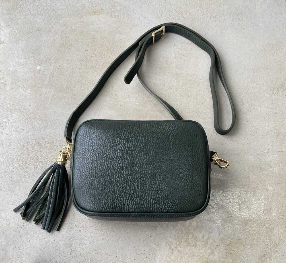 Saskia Personalised Leather Crossbody Bag - OLIVIA AND GRAY LTD