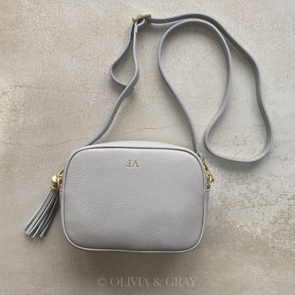 Saskia Personalised Leather Crossbody Bag - OLIVIA AND GRAY LTD
