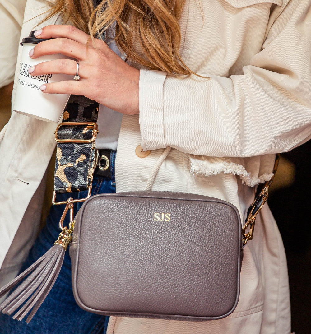 Saskia Personalised Leather Crossbody Bag - OLIVIA AND GRAY LTD