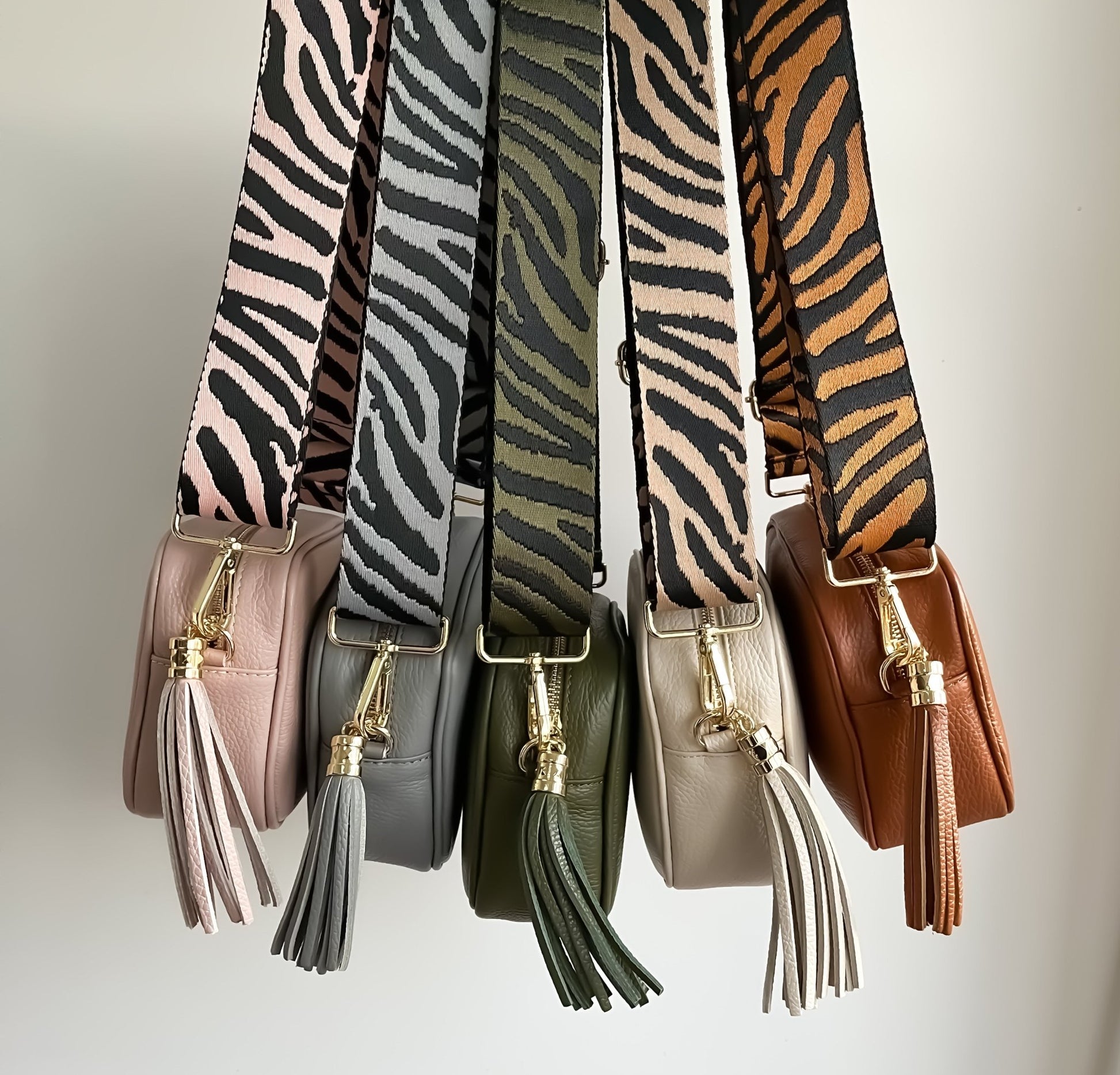 Zebra Print Stylish Bag Straps - OLIVIA AND GRAY LTD