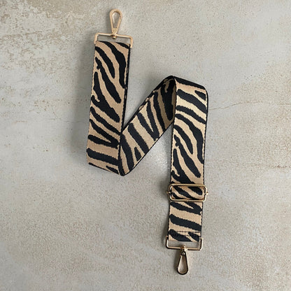 Zebra Print Stylish Bag Straps - OLIVIA AND GRAY LTD